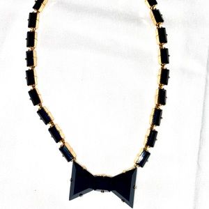 Kate Spade Black Tie Optional Bowtie Necklace